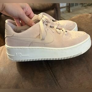 Nike Women's Beige Platform Sneakers